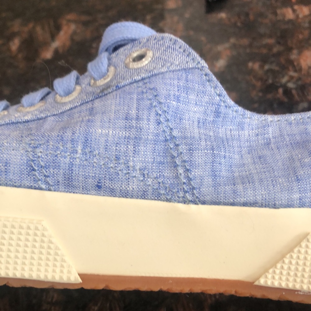 Superga linen tennis sneakers